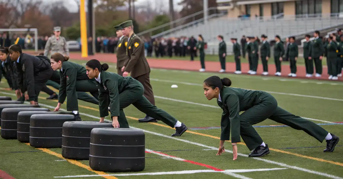 Atholton JROTC Competes Strongly in Drill and Fitness Meet