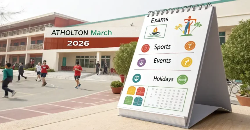 Atholton March Calendar 2026