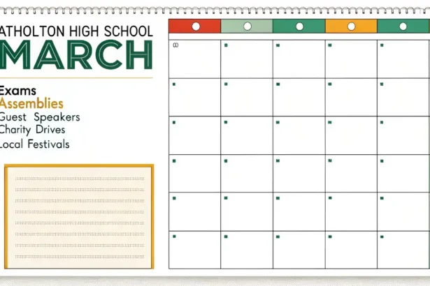 Atholton March Calendar