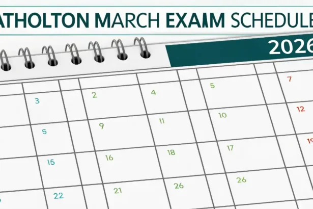 Atholton March Exam Schedule