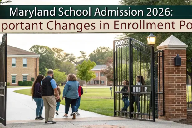 Maryland School Admission 2026 Important Changes in Enrollment Policy