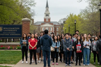Binghamton University acceptance rate 2026 record applications