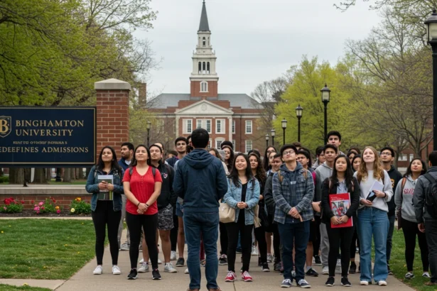 Binghamton University acceptance rate 2026 record applications