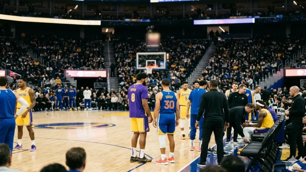 lakers vs golden state warriors match player stats
