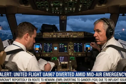Alert United Flight UA967 Diverted Amid Mid-Air Emergency