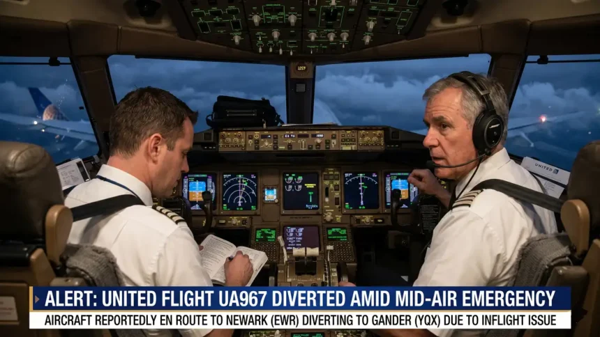 Alert United Flight UA967 Diverted Amid Mid-Air Emergency