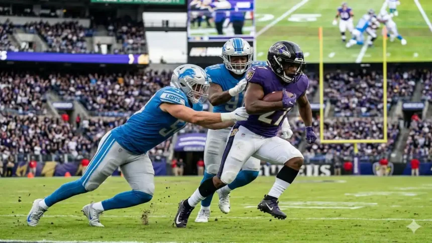Baltimore Ravens vs Detroit Lions Match Player Stats