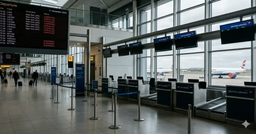 British Airways Gatwick New York Suspension