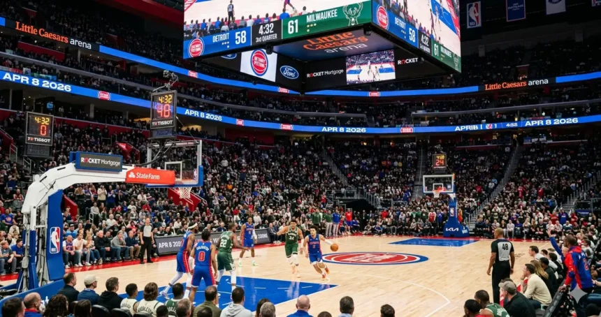 Bucks @ Pistons Complete Game Schedule for April 8, 2026