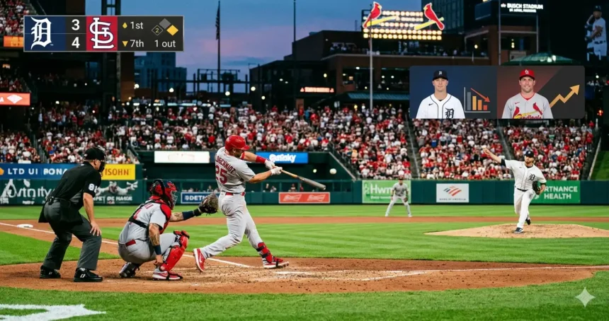 Detroit Tigers vs St Louis Cardinals match player stats