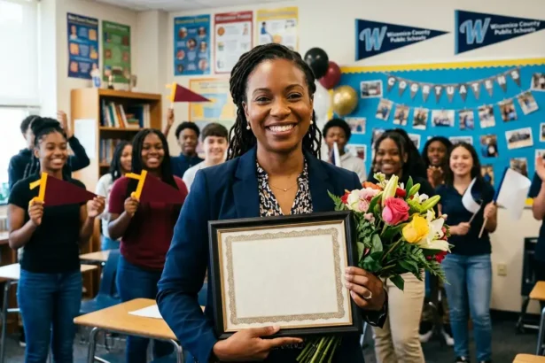 Dr. Chelsea Taylor Wicomico Teacher of the Year