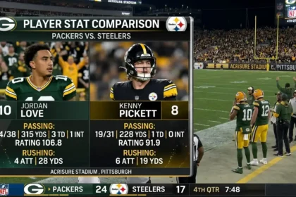 Green Bay Packers vs Pittsburgh Steelers Match Player Stats