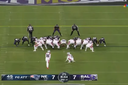 New England Patriots vs Baltimore Ravens match player stats