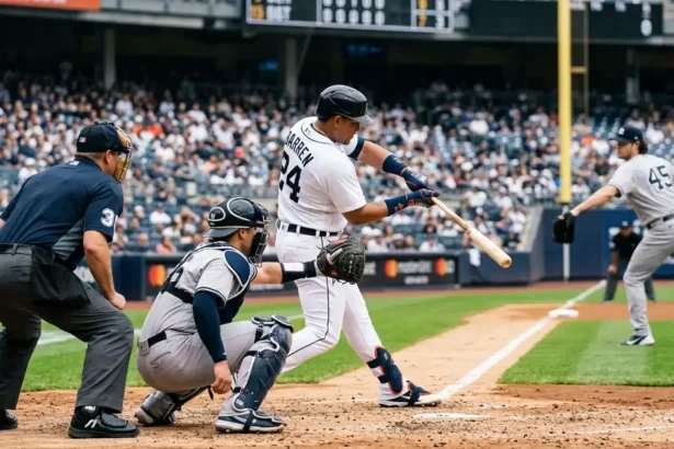 New York Yankees vs Detroit Tigers match player stats
