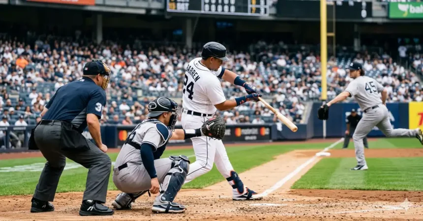New York Yankees vs Detroit Tigers match player stats