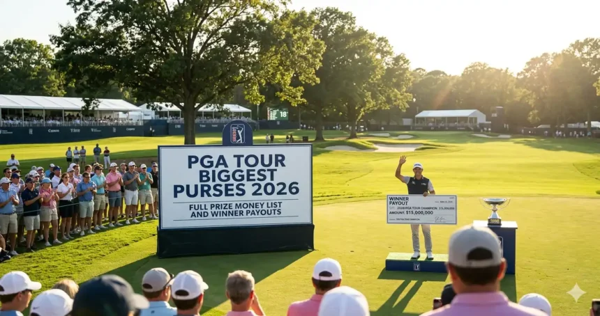 PGA Tour Biggest Purses 2026 Full Prize Money List and Winner Payouts
