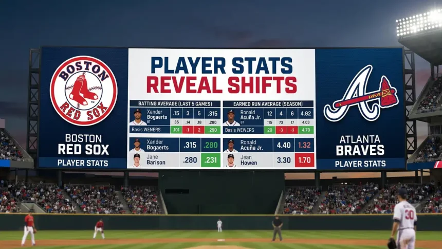 Red Sox vs Atlanta Braves Match Player Stats Reveal Shifts