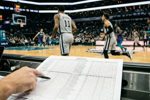 San Antonio Spurs vs Charlotte Hornets Match Player Stats