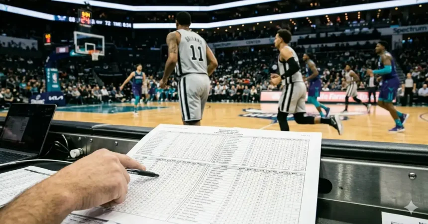 San Antonio Spurs vs Charlotte Hornets Match Player Stats