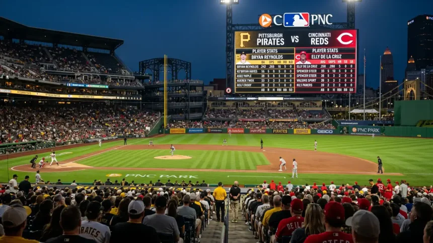 See Pittsburgh Pirates vs Cincinnati Reds Match Player Stats