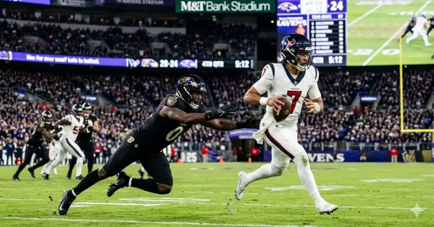 Texans VS Baltimore Ravens Match Player Stats
