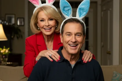 barbara eden shared an easter photo with husband jon eicholtz