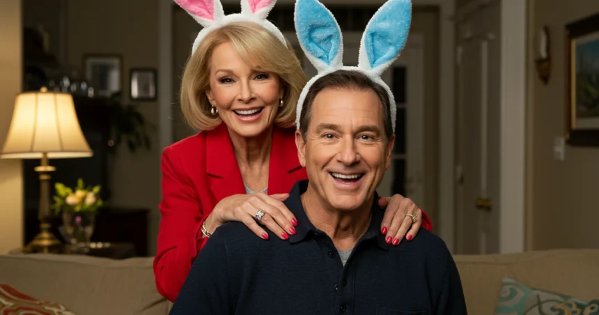barbara eden shared an easter photo with husband jon eicholtz