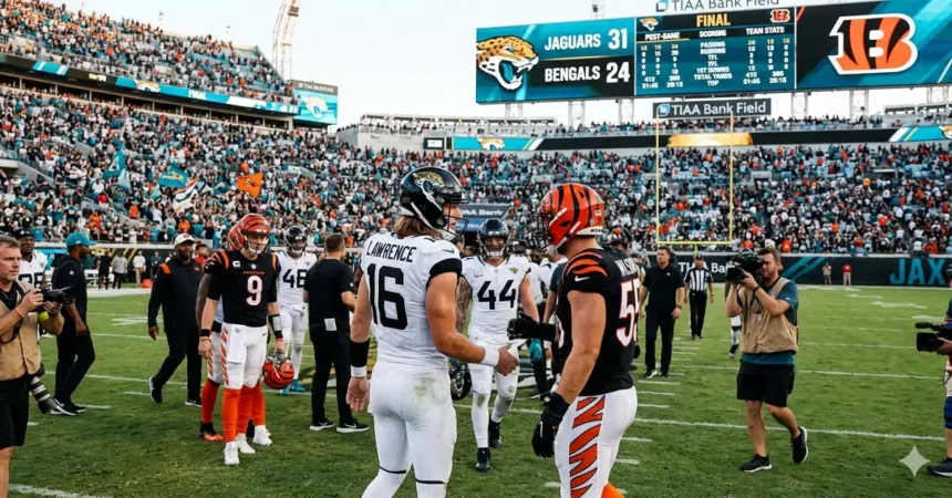 jacksonville jaguars vs bengals match player stats