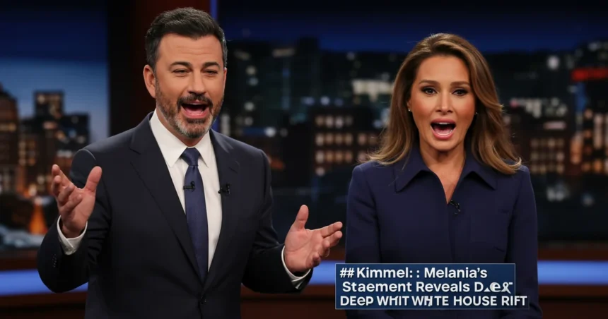 jimmy kimmel melania surprise statement