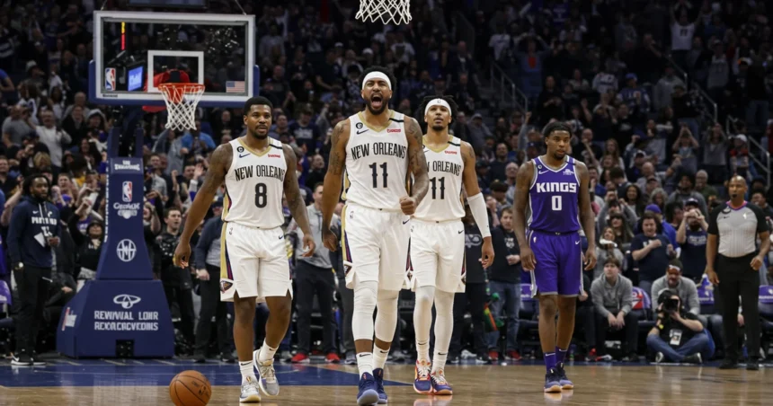 new orleans pelicans vs sacramento kings match player stats