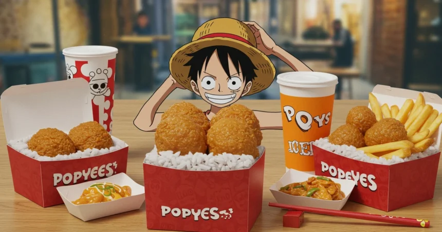one piece popeyes collab bento box
