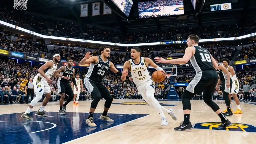 pacers vs san antonio spurs match player stats
