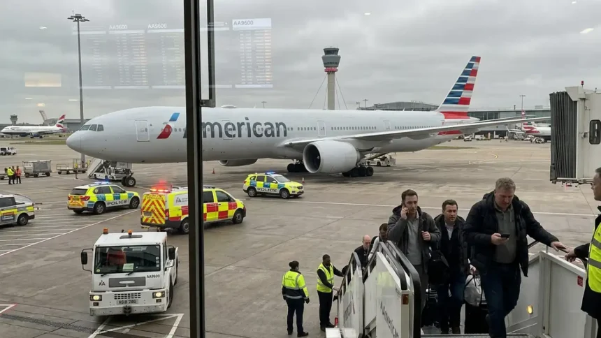 AA9600 Flight Diversion London Impact