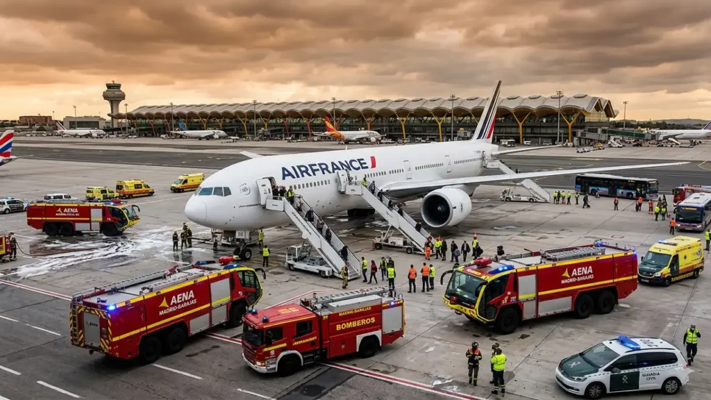 Air France Flight Emergency Madrid Diversion Demands Action