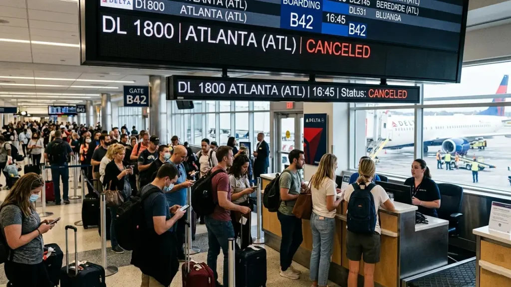 Delta Flight DL1800 Cancellation Demands Answers