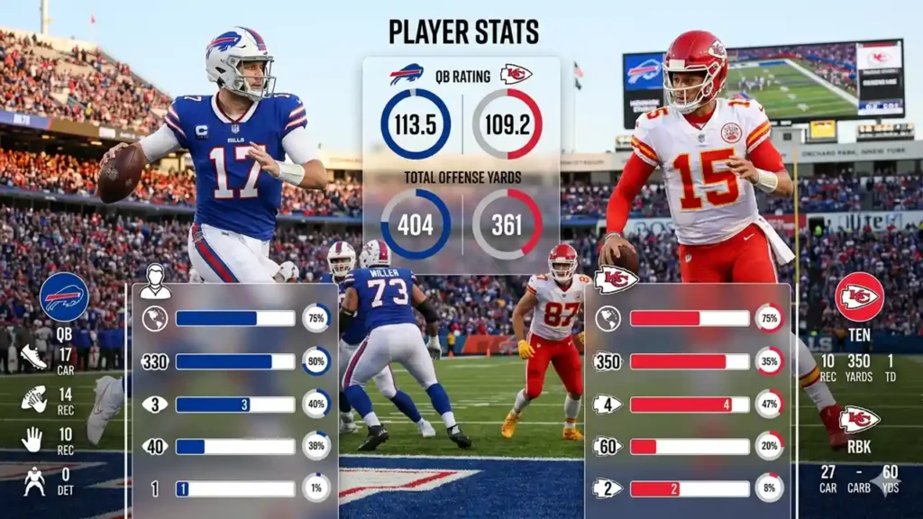 buffalo bills vs kansas city chiefs match player stats