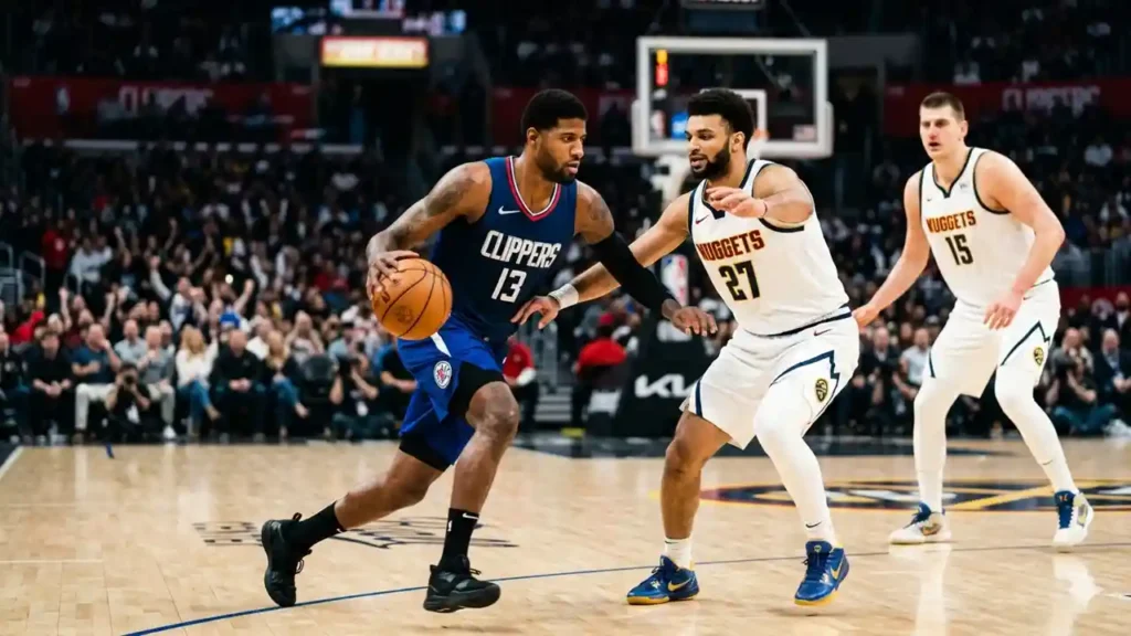 clippers vs denver nuggets match player stats