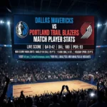 dallas mavericks vs portland trail blazers match player stats
