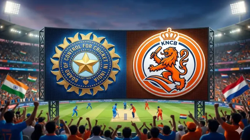 india national cricket team vs netherlands national cricket team match scorecard