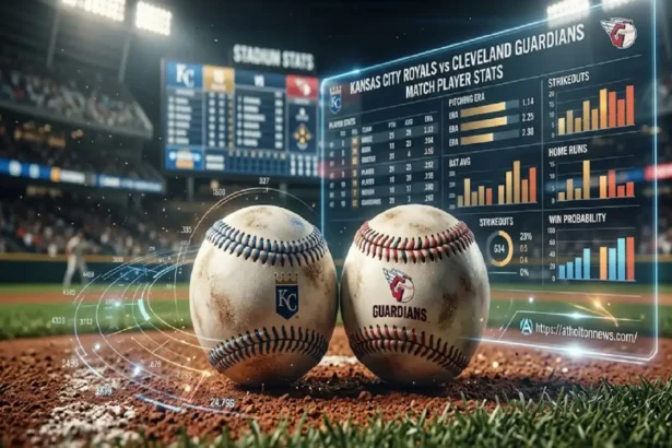 kansas city royals vs cleveland guardians match player stats