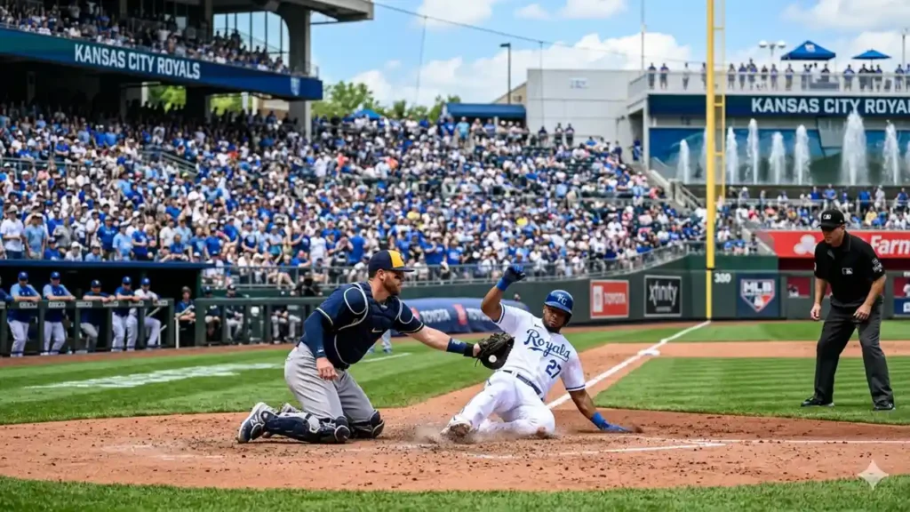 kansas city royals vs milwaukee brewers match player stats