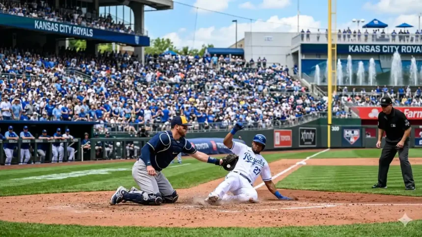 kansas city royals vs milwaukee brewers match player stats