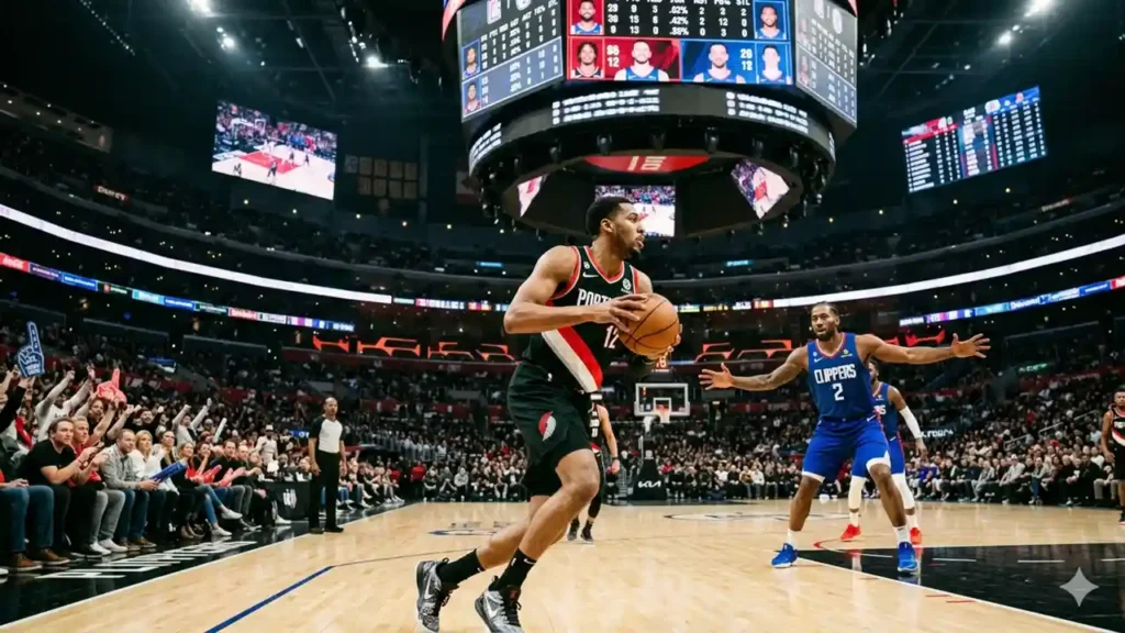la clippers vs portland trail blazers match player stats