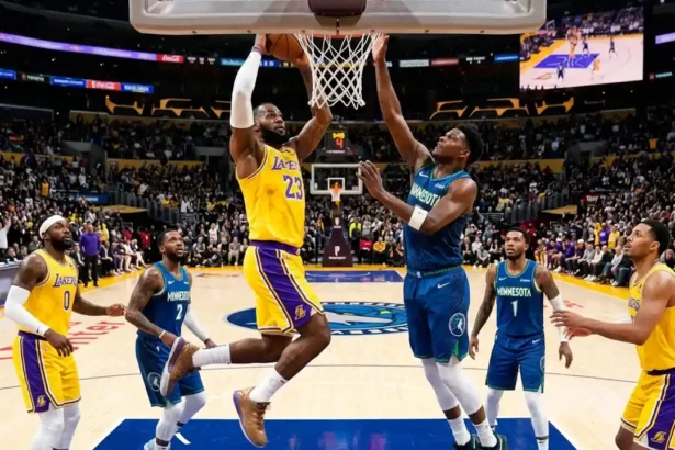 lakers vs timberwolves match player stats