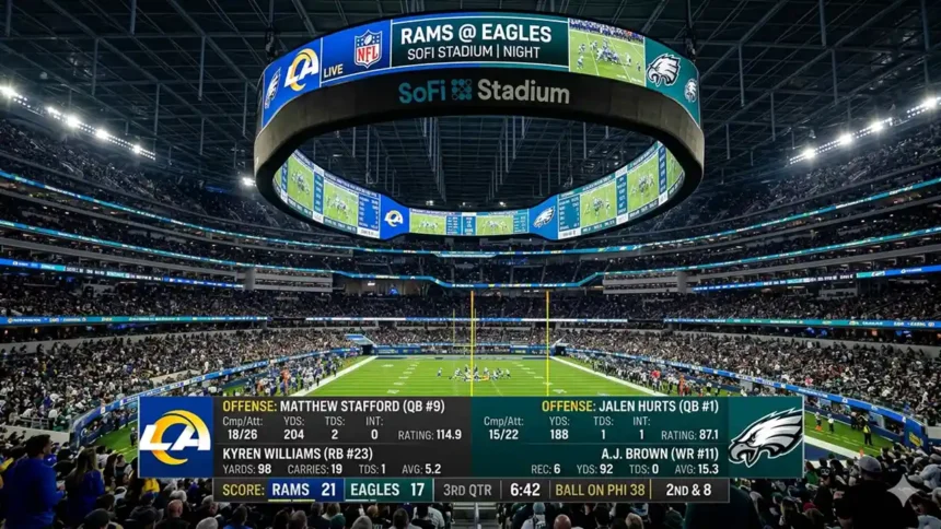 los angeles rams vs philadelphia eagles match player stats