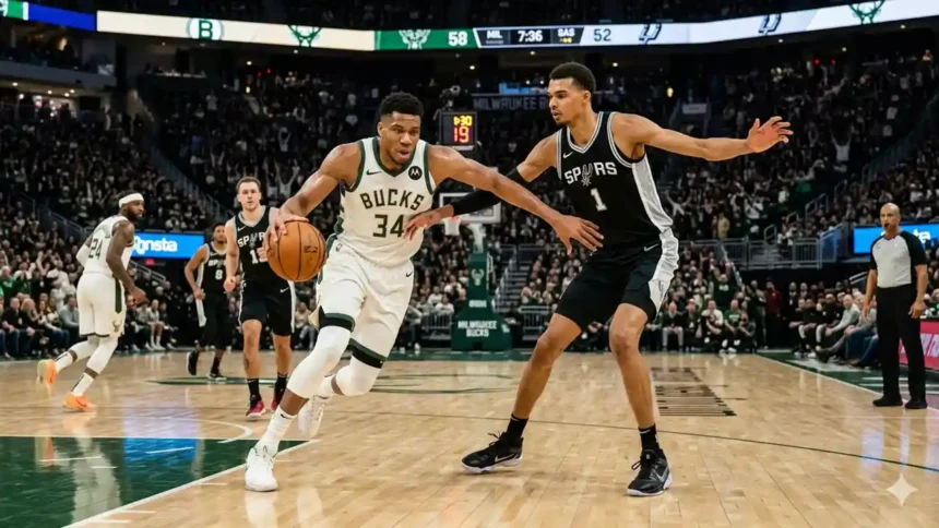 milwaukee bucks vs san antonio spurs match player stats