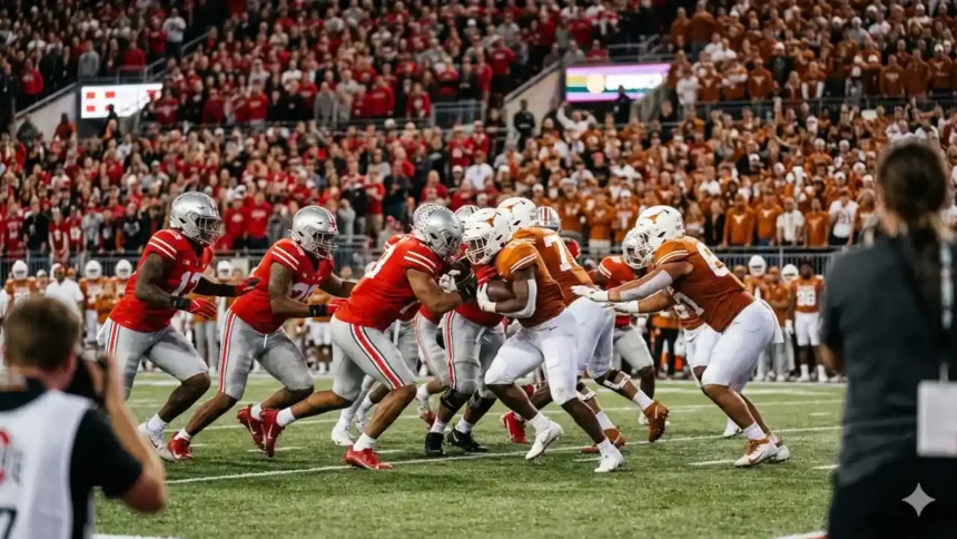 ohio state buckeyes football vs texas longhorns football stats