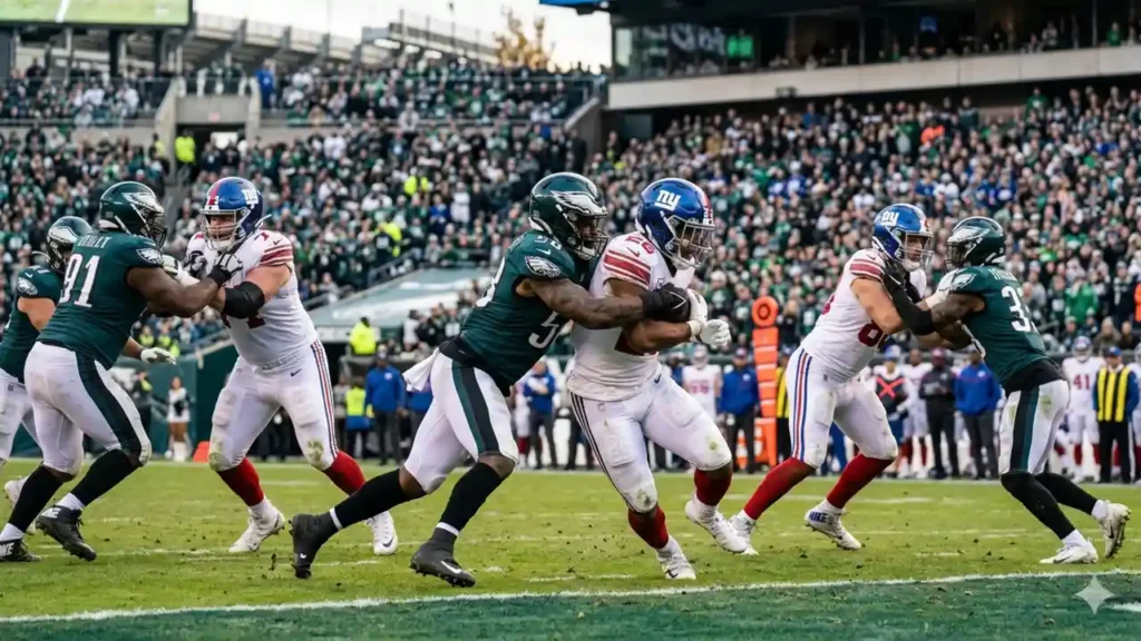 philadelphia eagles vs new york giants match player stats