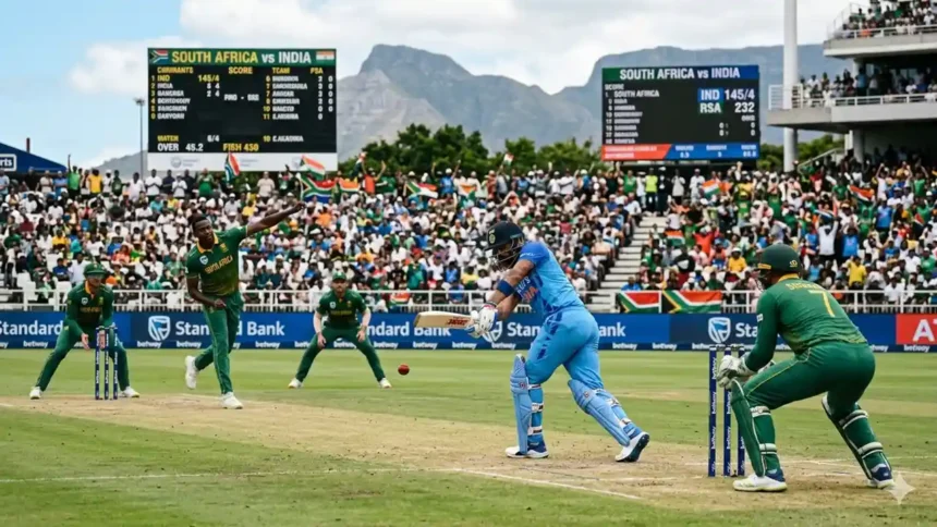south africa national cricket team vs india national cricket team match scorecard