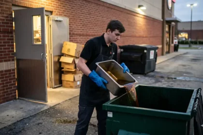 Burger King Employee Grease Dumping